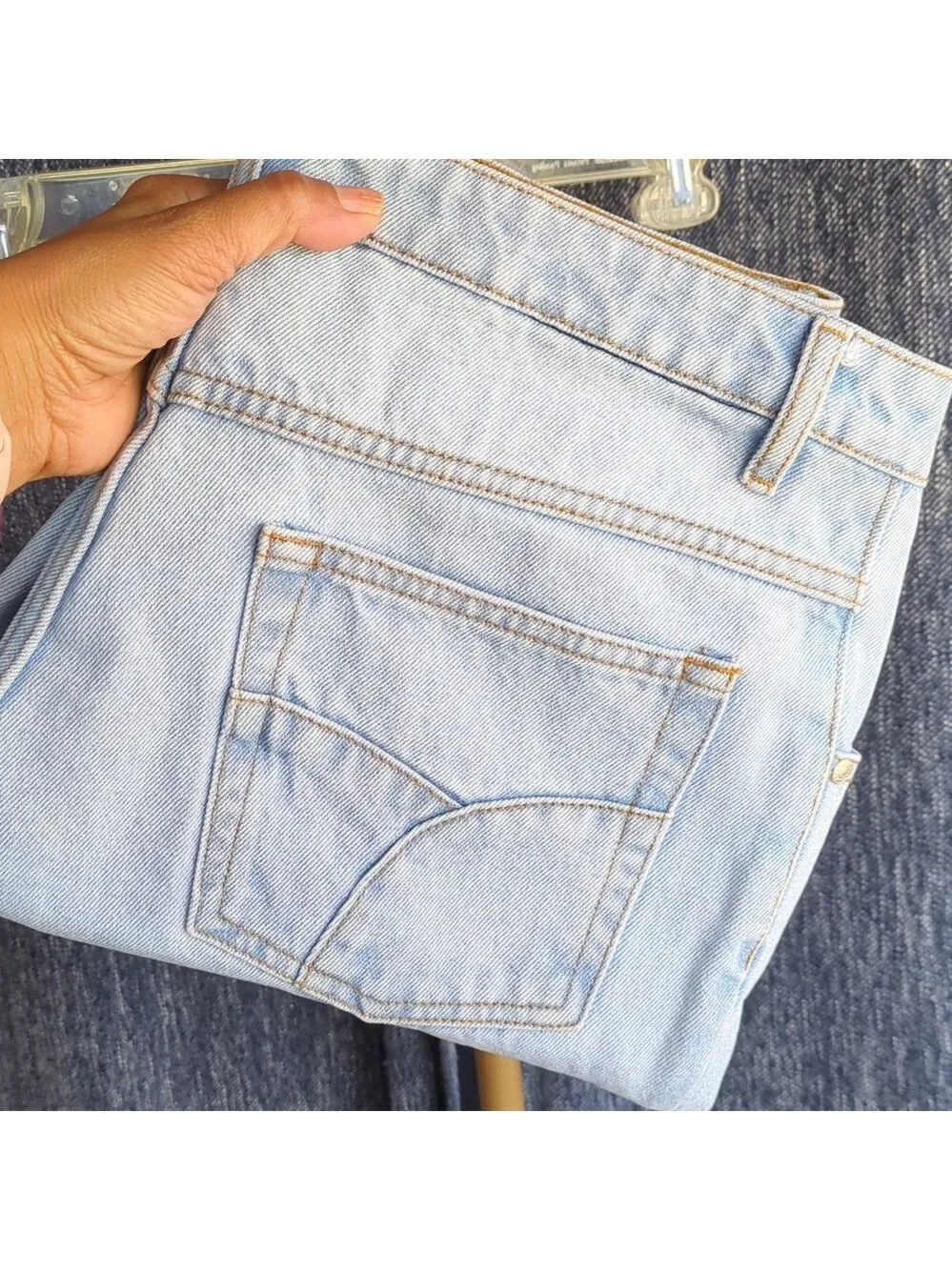 No Boundaries Light‎ Blue Denim Capri, Jrs. Size 11